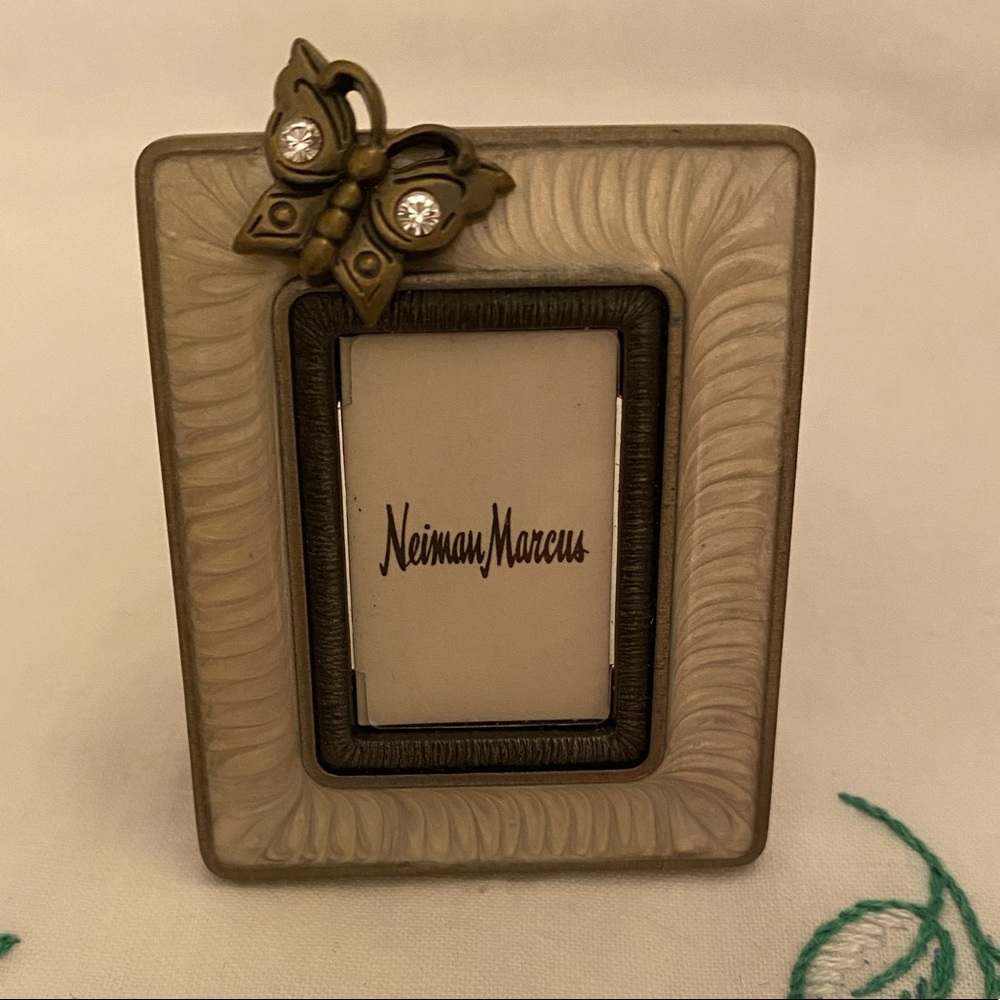 Jay Strongwater Mini Frame with Swarovski Butterfly